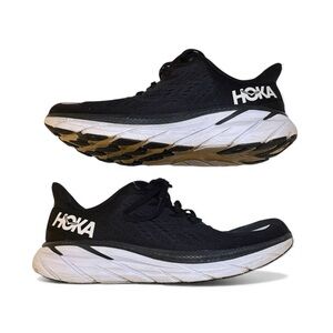 Hoka Clifton 8 Running Black Men US 10.5D